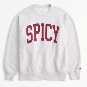 BRAND NEW ABERCROMBIE AND FITCH FOOD AND DRINK VINTAGE SUNDAY CREW SWEATSHIRT